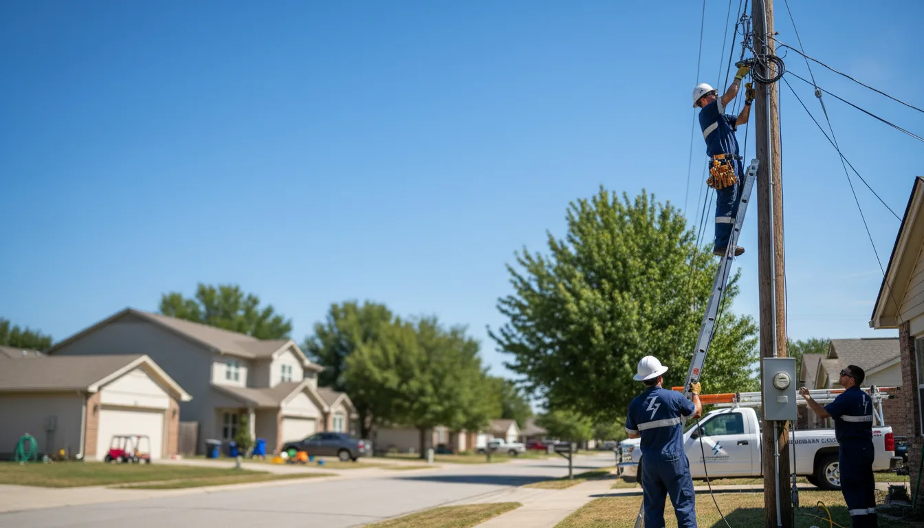 Residential electrician providing installation services in New Marshfield, OH